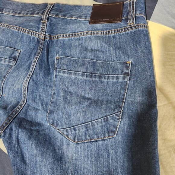 Bluenotes Brodie Jeans Men's 38 x 30 Slim Straight Fit Mid Rise Denim Jeans - Picture 9 of 10